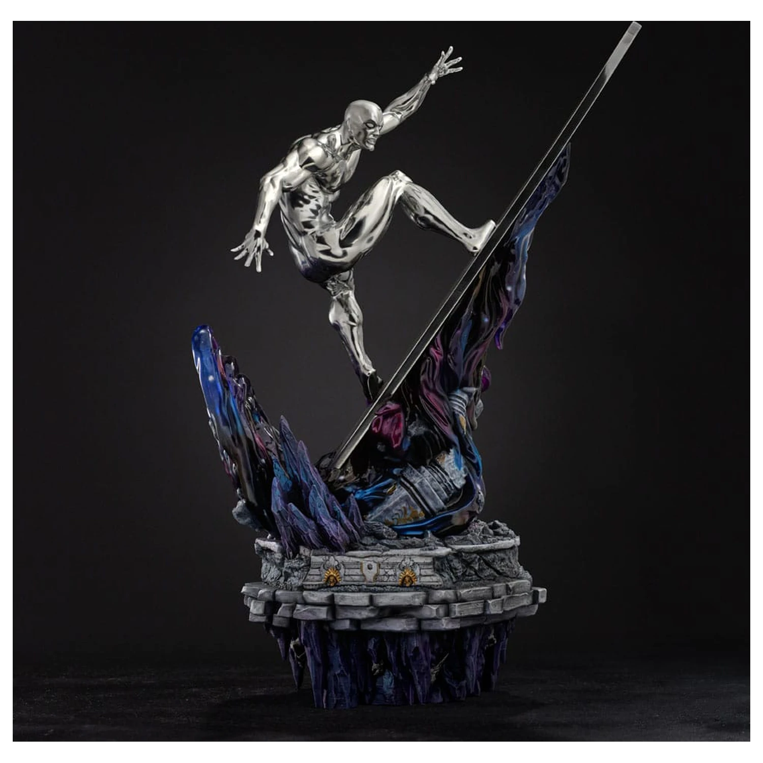Marvel Comics Infinity Gauntlet Diorama Art Scale Statuie 1/10 Silver Surfer Deluxe 36 cm poza produsului