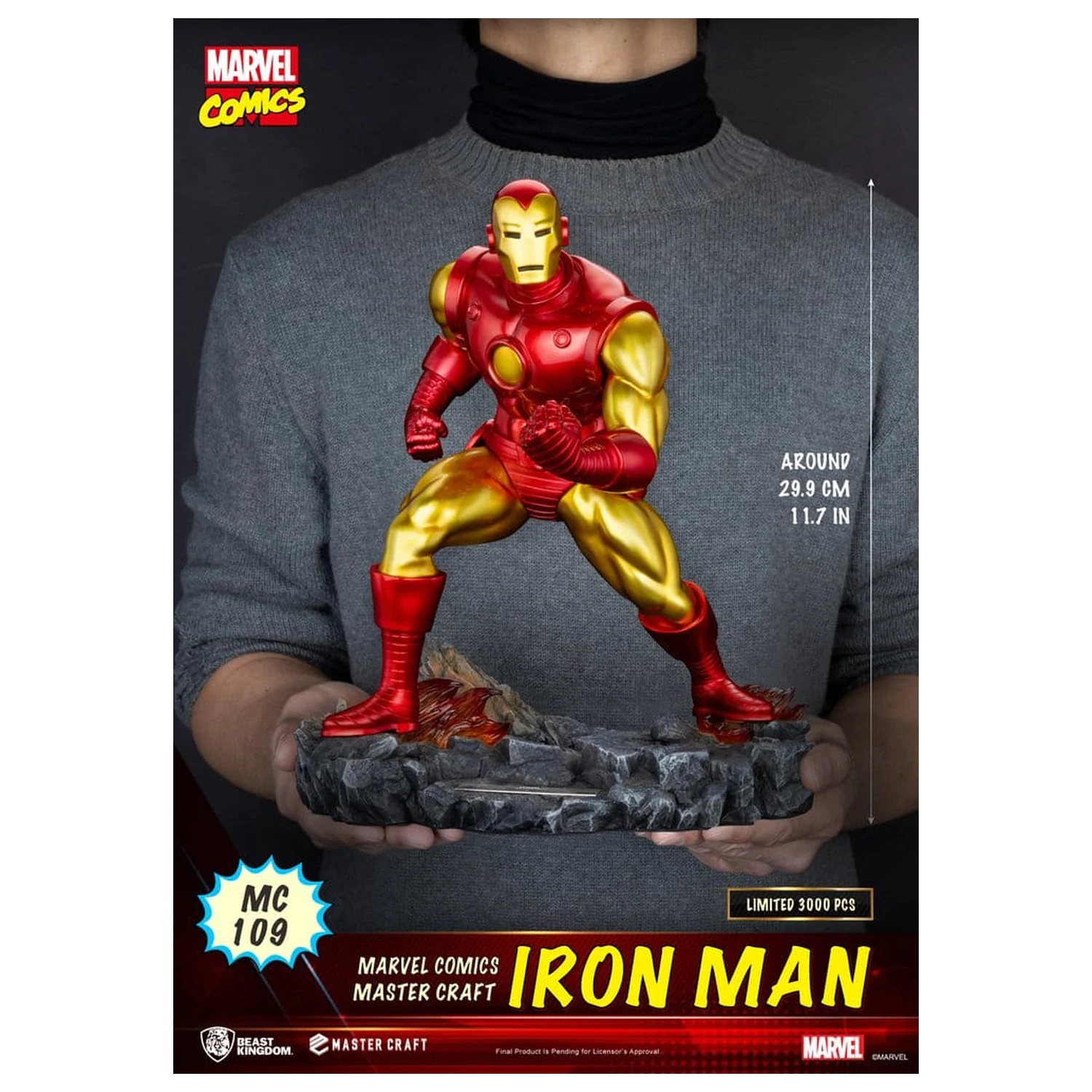Marvel Comics Master Craft Statuie Iron Man 29 cm poza produsului