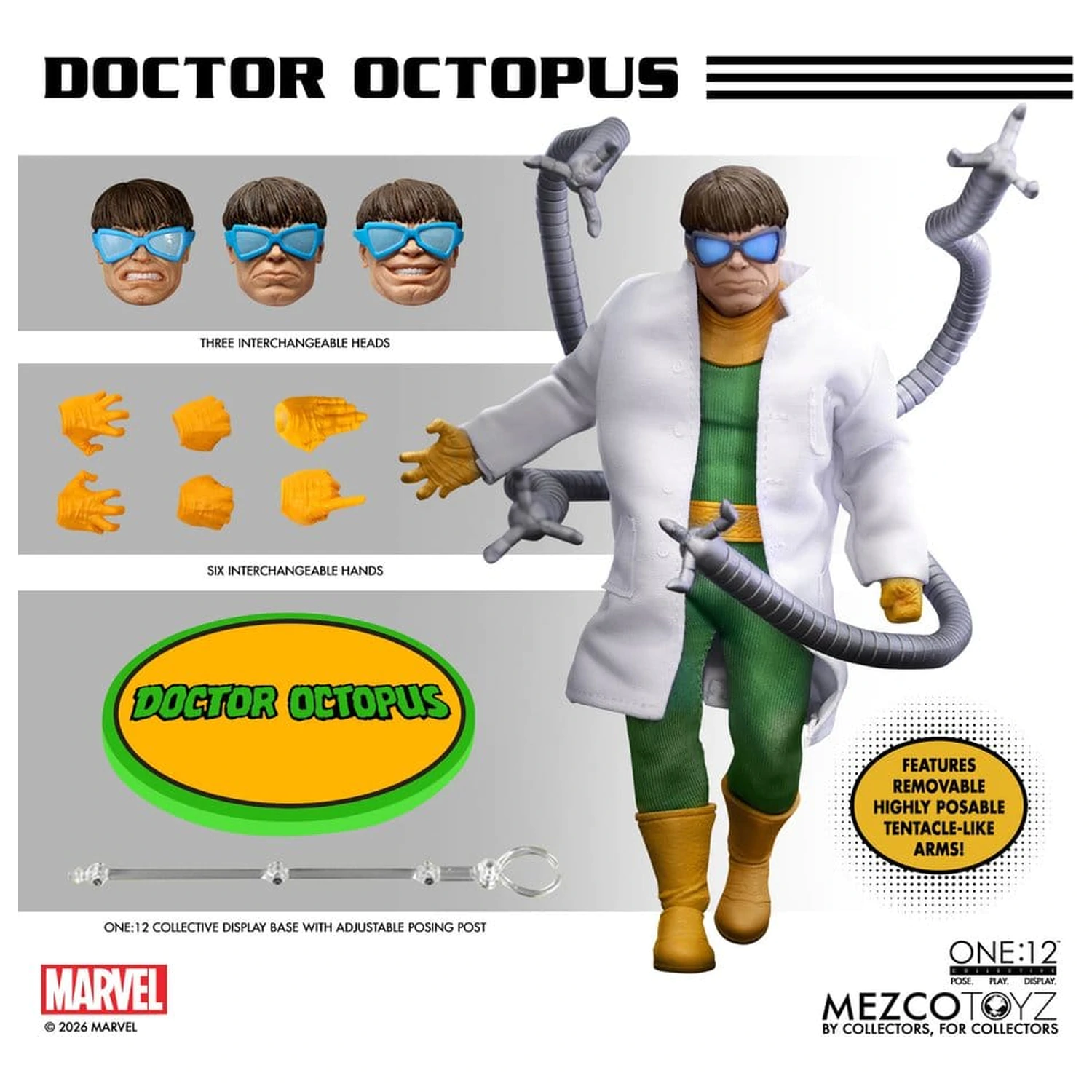 Figurina de actiune Marvel Comics One:12 Collective 1/12 Doctor Octopus 16 cm poza produsului