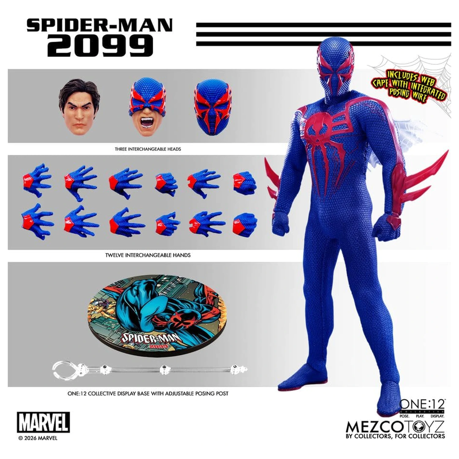 Marvel Comics One:12 Collective Figurina de acțiune 1/12 Spider-Man 2099 17 cm poza produsului