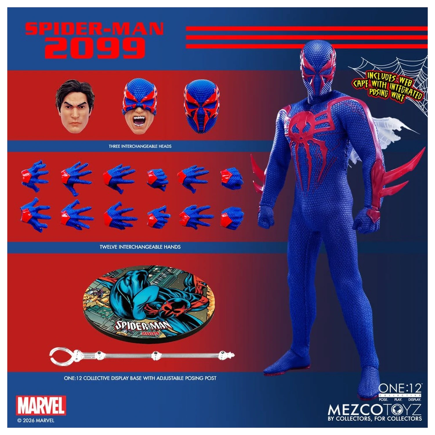 Marvel Comics One:12 Collective Figurina de acțiune 1/12 Spider-Man 2099 17 cm poza produsului