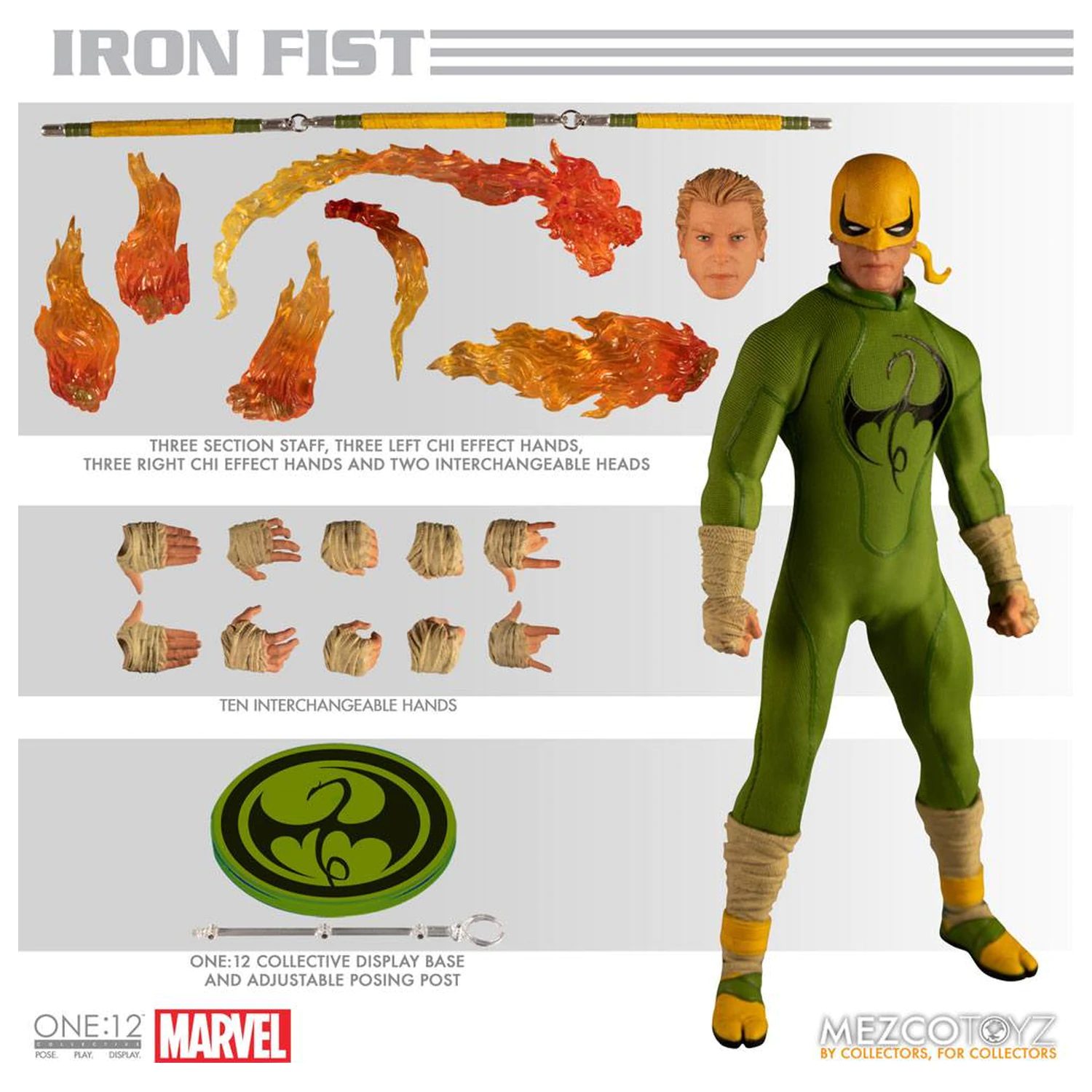 Marvel Comics One:12 Collective Figurina de actiune 1/12 Iron Fist 17 cm poza produsului