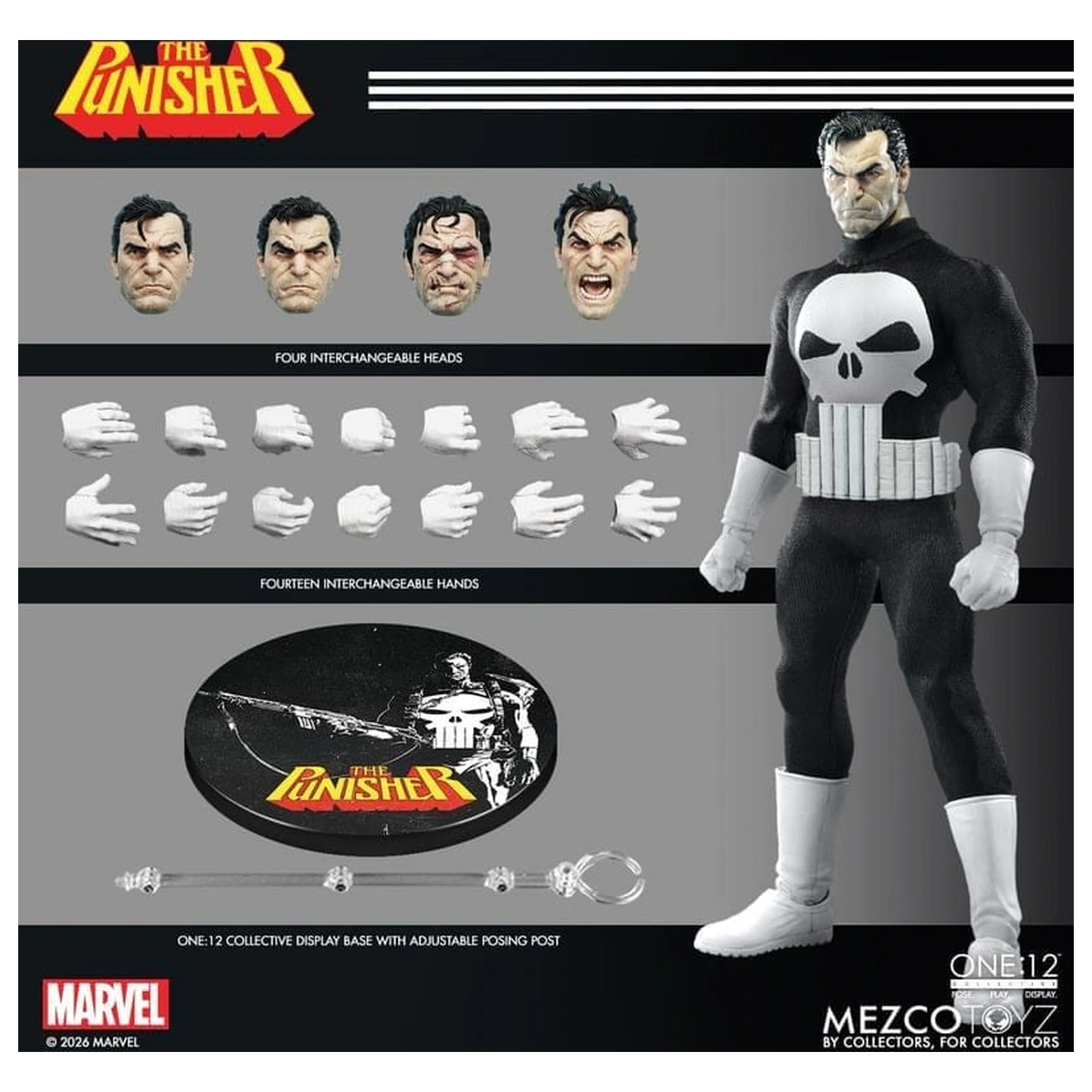 Marvel Comics One:12 Collective Figurina de acțiune 1/12 Punisher 17 cm poza produsului