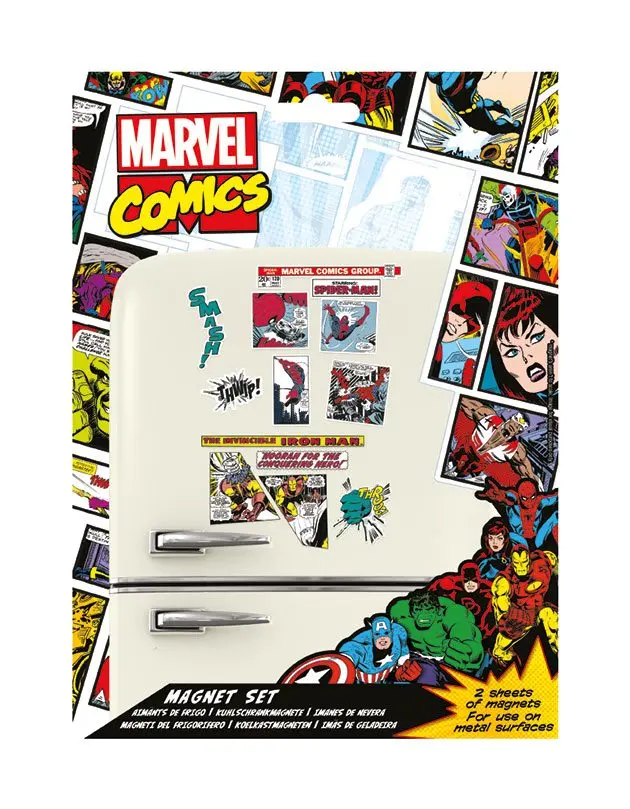 Magnete de frigider Marvel Comics Eroi Retro poza produsului