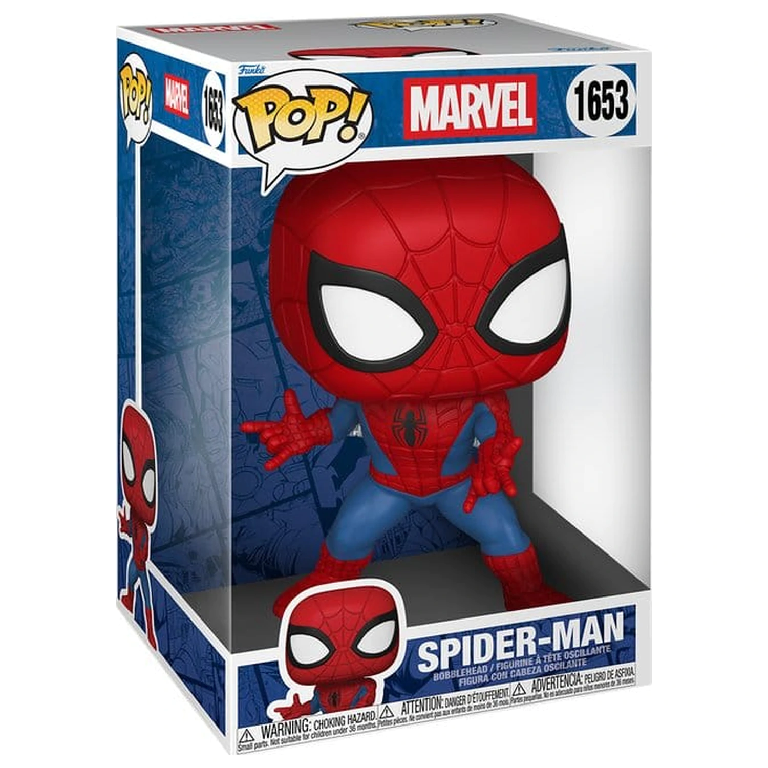 Marvel Comics Super Sized Jumbo Funko POP! Figurina din vinil Spider-Man 25 cm poza produsului