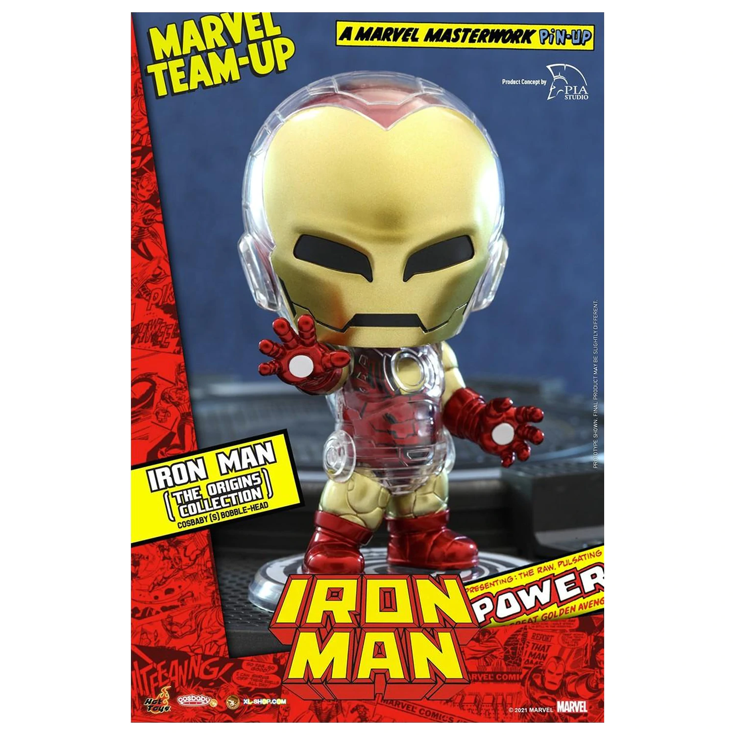 Figurina Marvel Cosbaby Wave 1 Iron Man Origins poza produsului