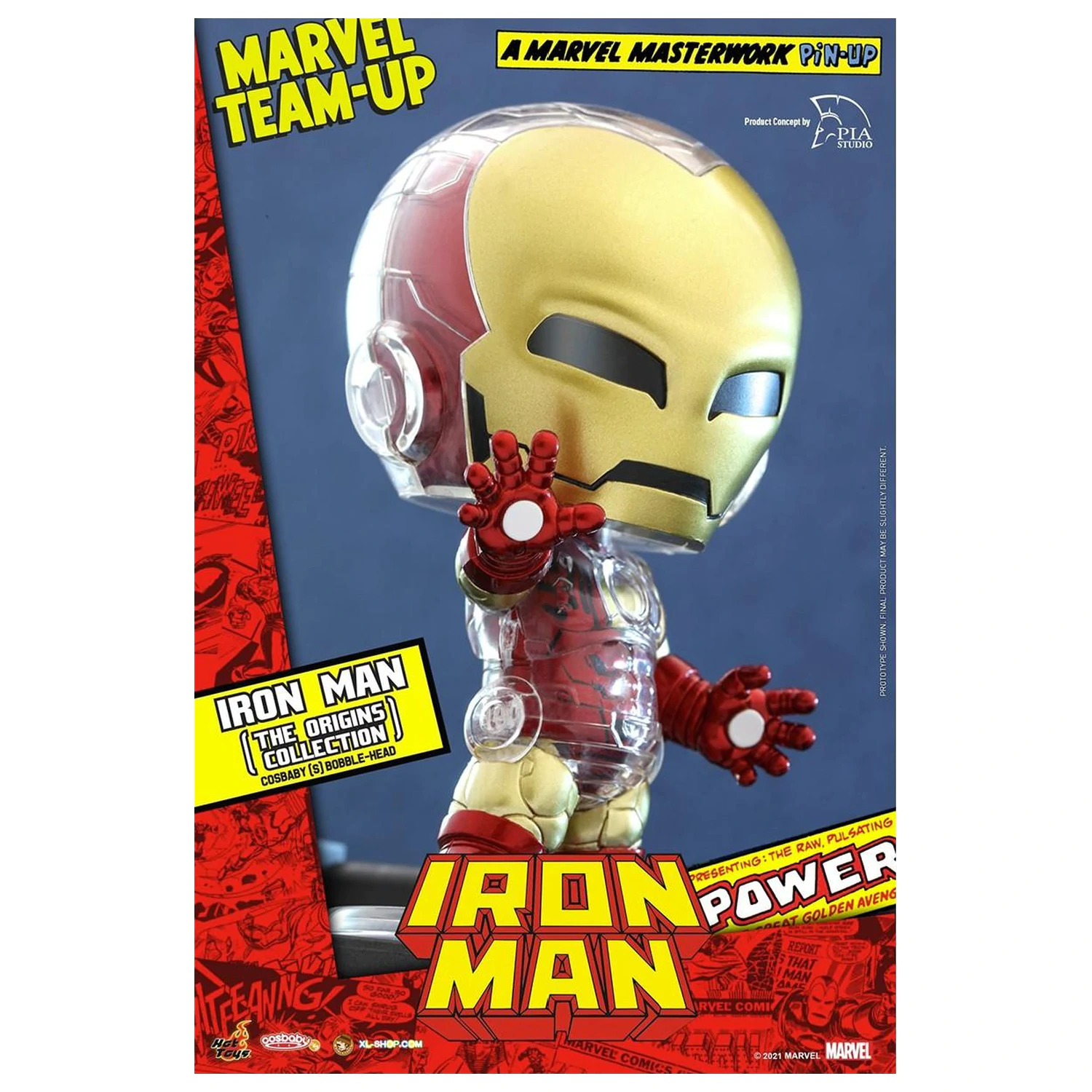 Figurina Marvel Cosbaby Wave 1 Iron Man Origins poza produsului