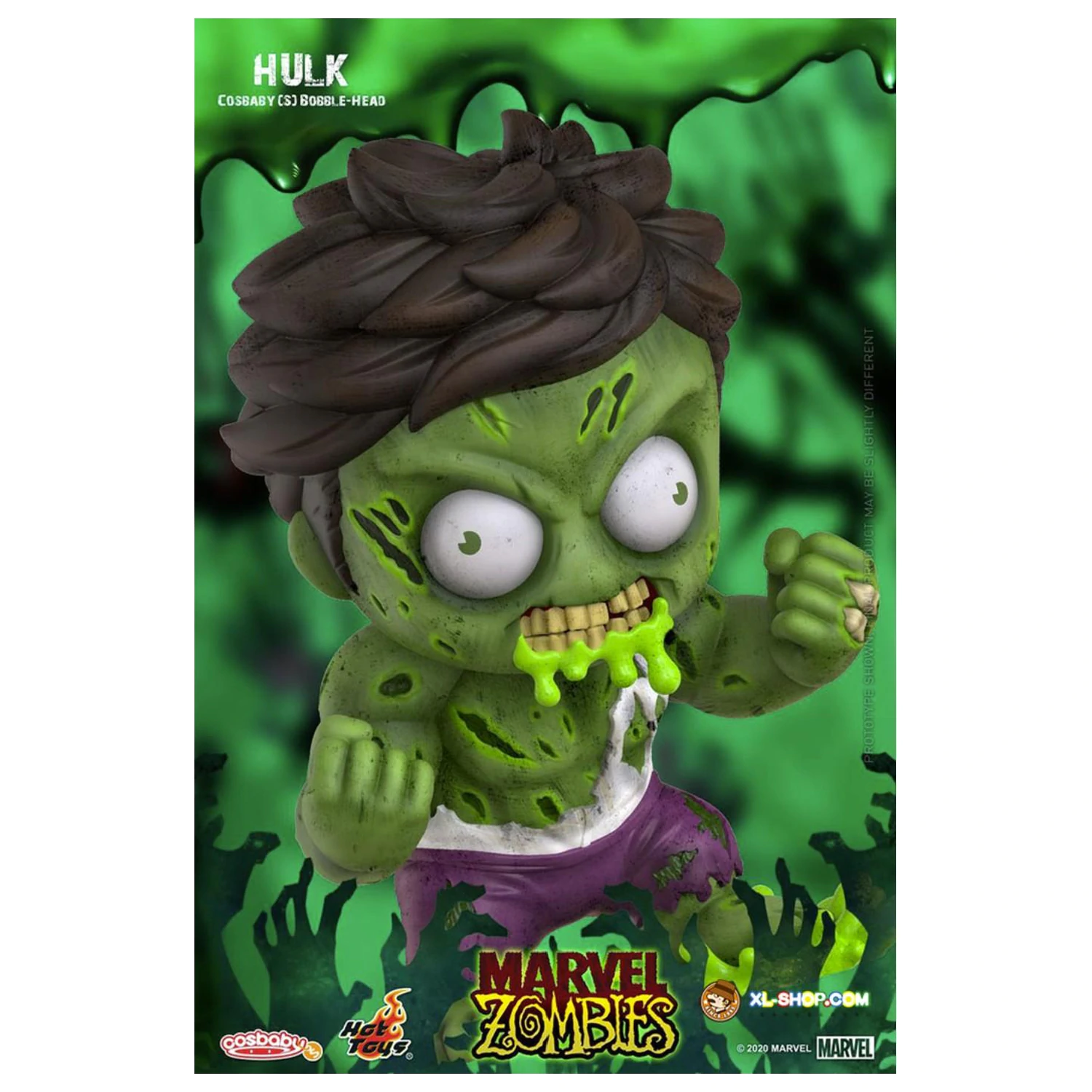 Figura Marvel Cosbaby Wave 4 Zombie Hulk poza produsului