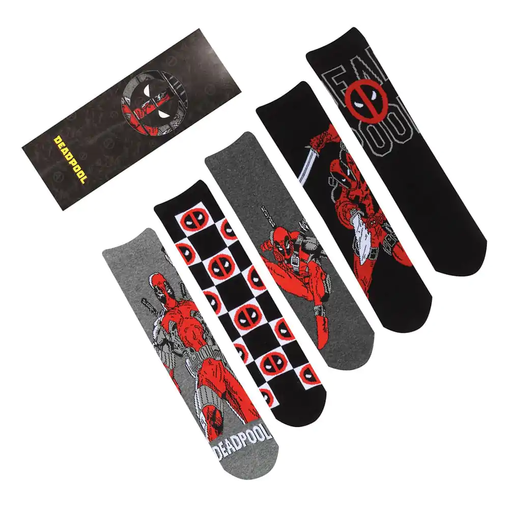 Șosete Marvel Set de 5 Deadpool L-XL poza produsului