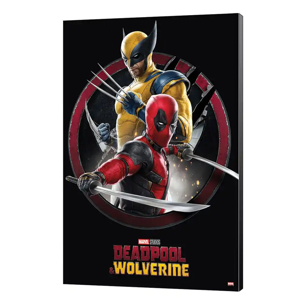 Marvel Tablou din Lemn Deadpool & Wolverine 01 Action 35 x 50 cm poza produsului