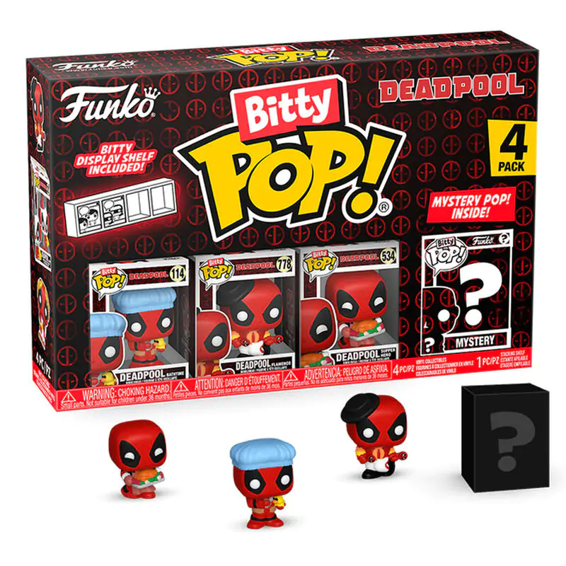 Deadpool Bitty Funko POP! Figurina Vinyl 4-Pack Bathtime 2,5 cm poza produsului