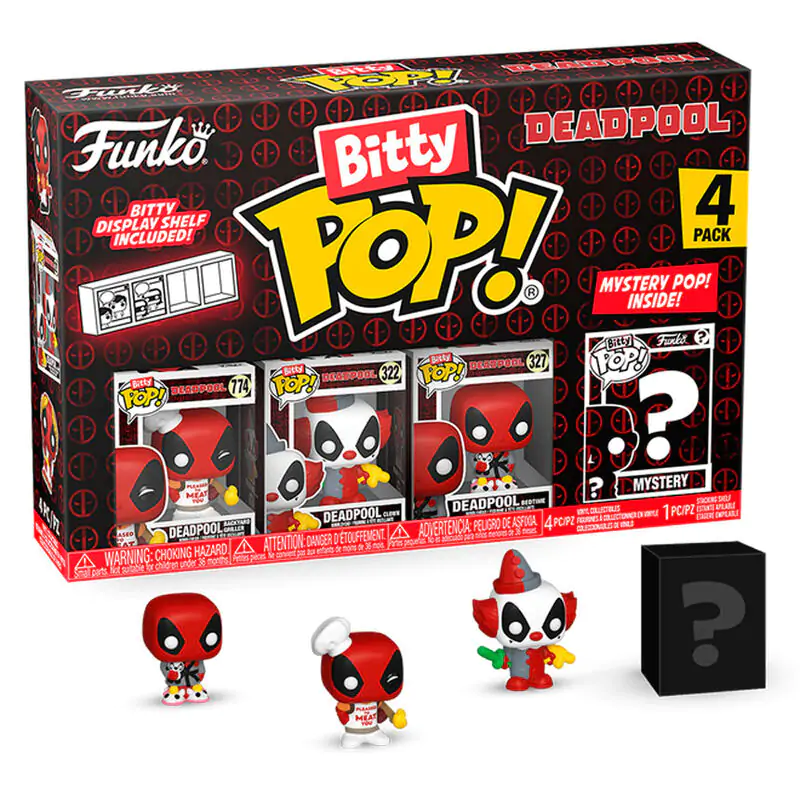 Deadpool Bitty Funko POP! Figurină din vinil Set de 4 Bucăți Master 2,5 cm poza produsului