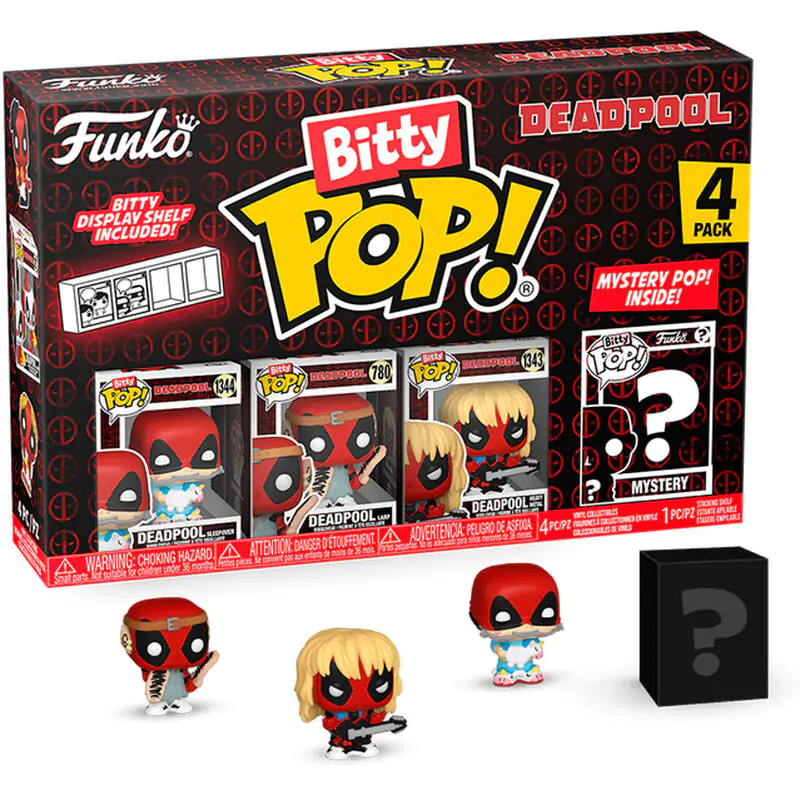 Deadpool Bitty Funko POP! Figurina de vinil 4-Pack Petrecere în pijama 2,5 cm poza produsului