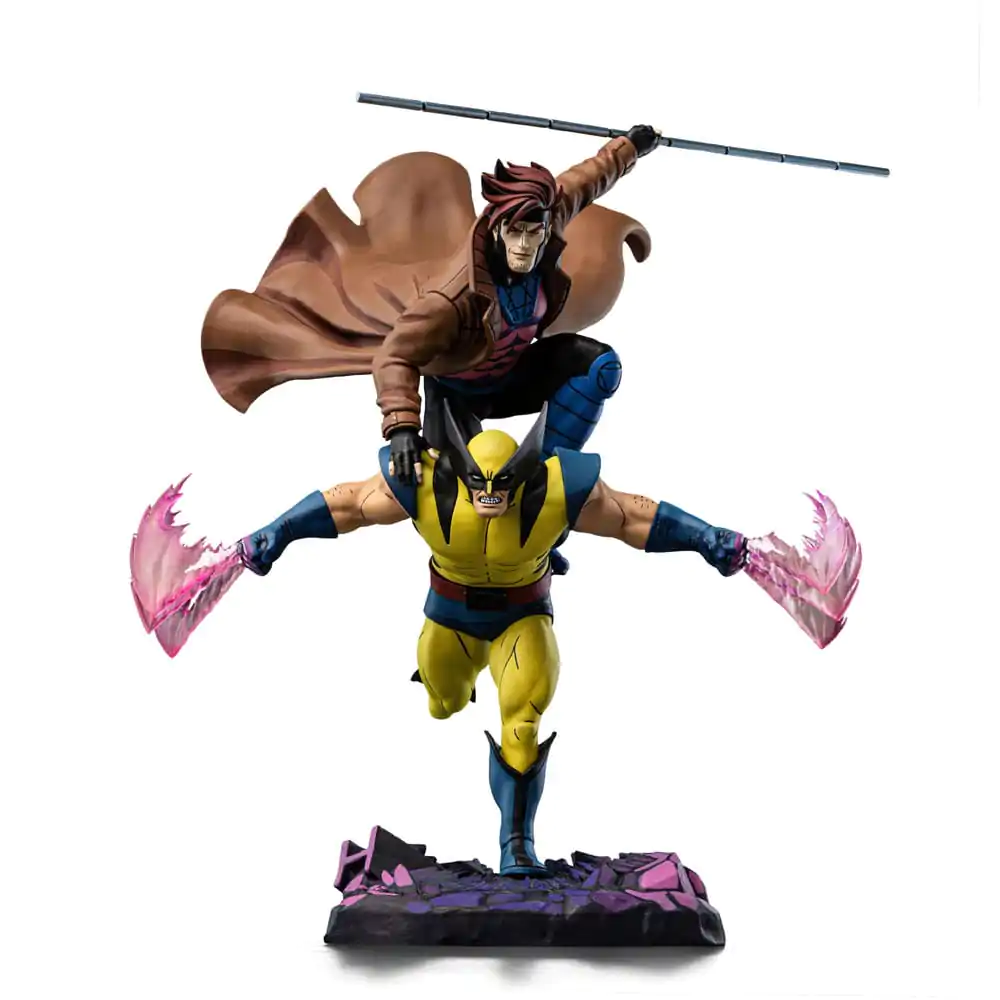 Statuie artistică de lux la scară 1/10 Marvel X-Men´97 Gambit & Wolverine 29 cm poza produsului