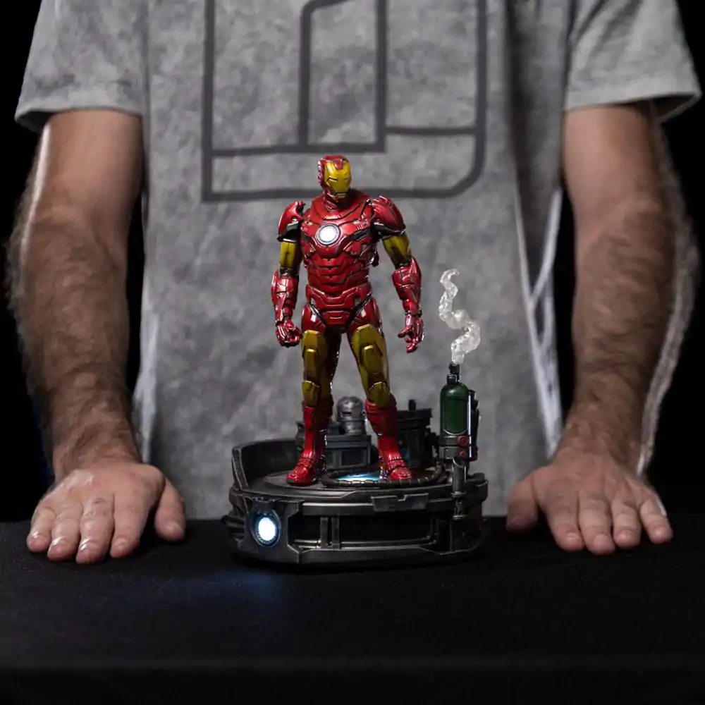 Marvel Statuie Art Scale Deluxe 1/10 Iron Man Unleashed 23 cm poza produsului