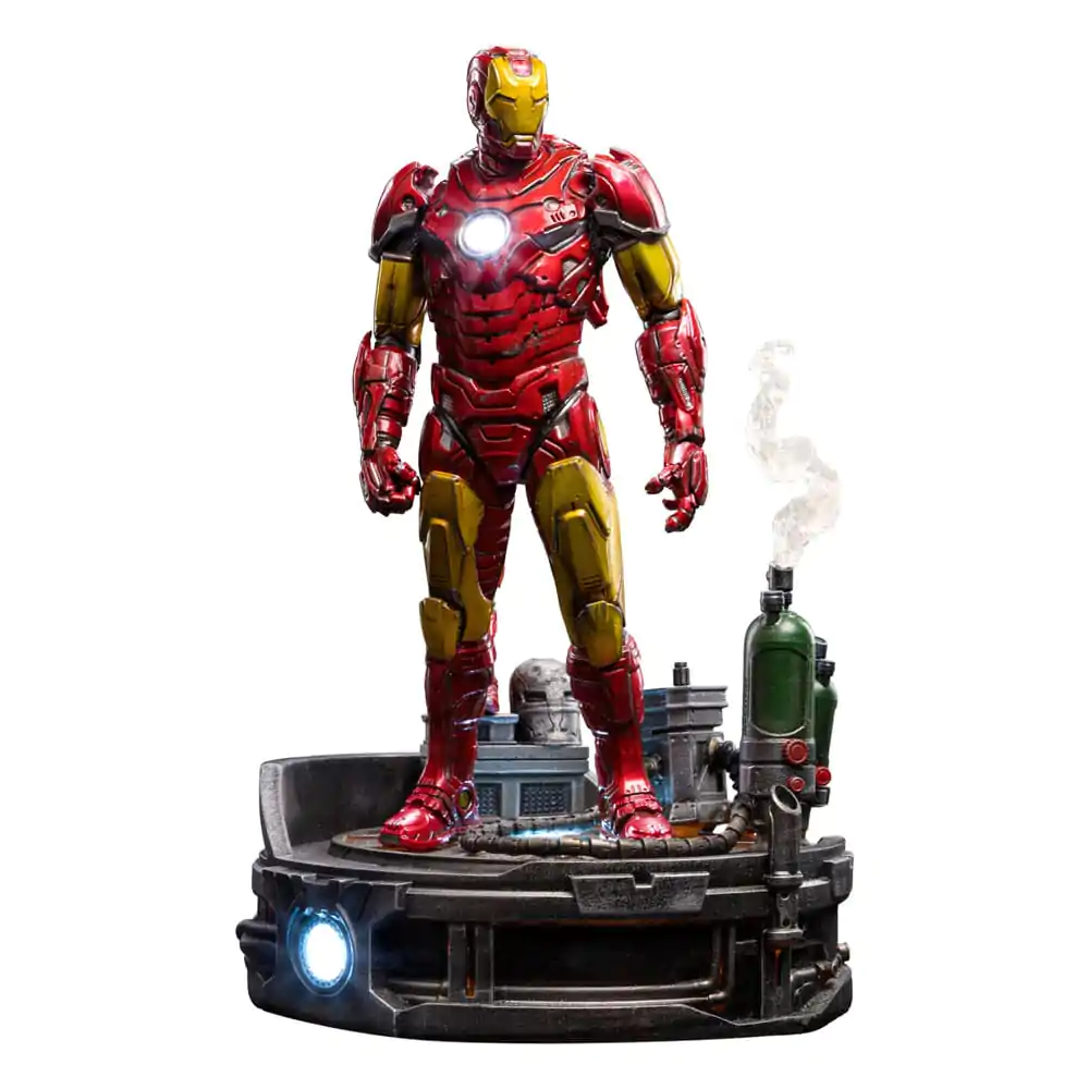 Marvel Statuie Art Scale Deluxe 1/10 Iron Man Unleashed 23 cm poza produsului
