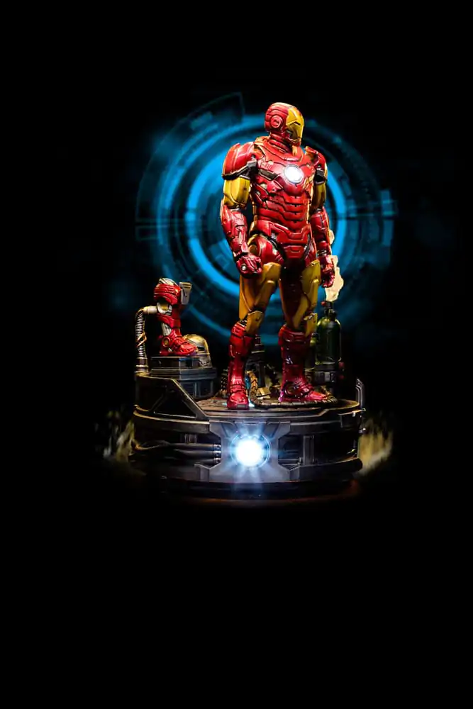 Marvel Statuie Art Scale Deluxe 1/10 Iron Man Unleashed 23 cm poza produsului