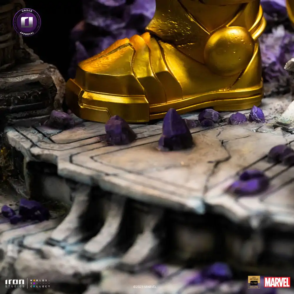 Marvel Deluxe BDS Statuie Scară Artă 1/10 Thanos Diorama Mănușa Infinitului 42 cm poza produsului