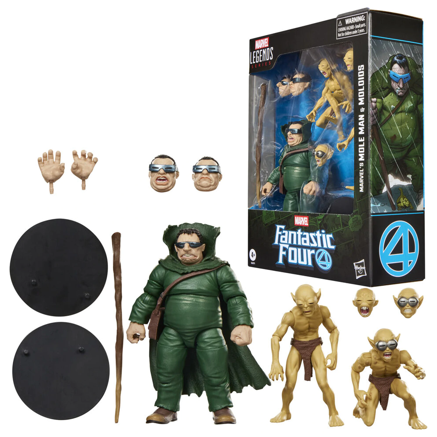 Marvel Fantastic Four Marvels Mole Man si Moloios set de figuri 15cm poza produsului