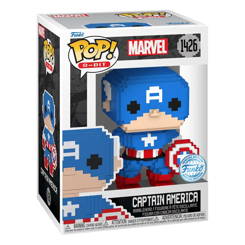 Marvel Funko POP! Figurina de vinil 8-Bit Captain America 9 cm poza produsului