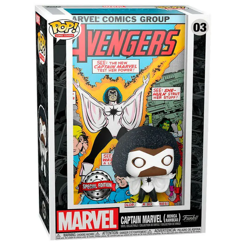 Marvel POP! Art Cover Figurina de Vinil Căpitanul Marvel poza produsului