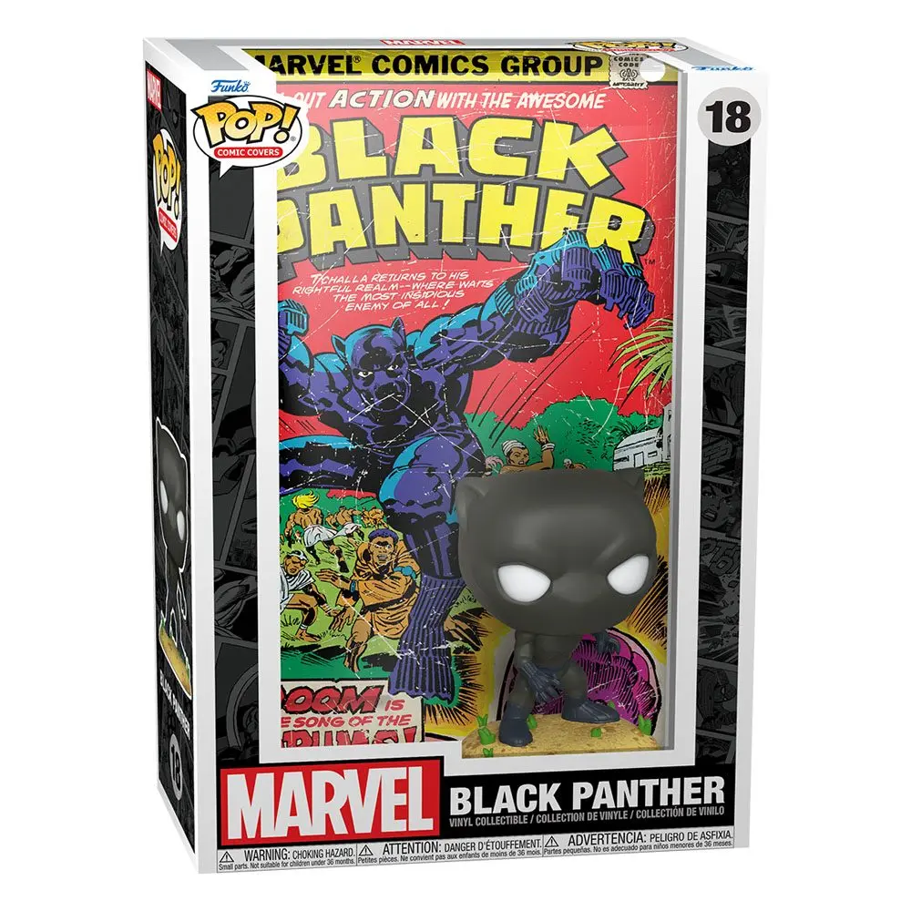 Marvel POP! Copertă Benzi Desenate Figurină Vinil Black Panther 9 cm poza produsului