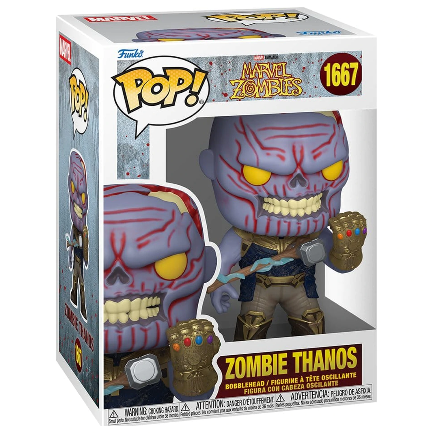 Figurina din vinil Marvel Funko POP! Comics Zombie Thanos 9 cm poza produsului