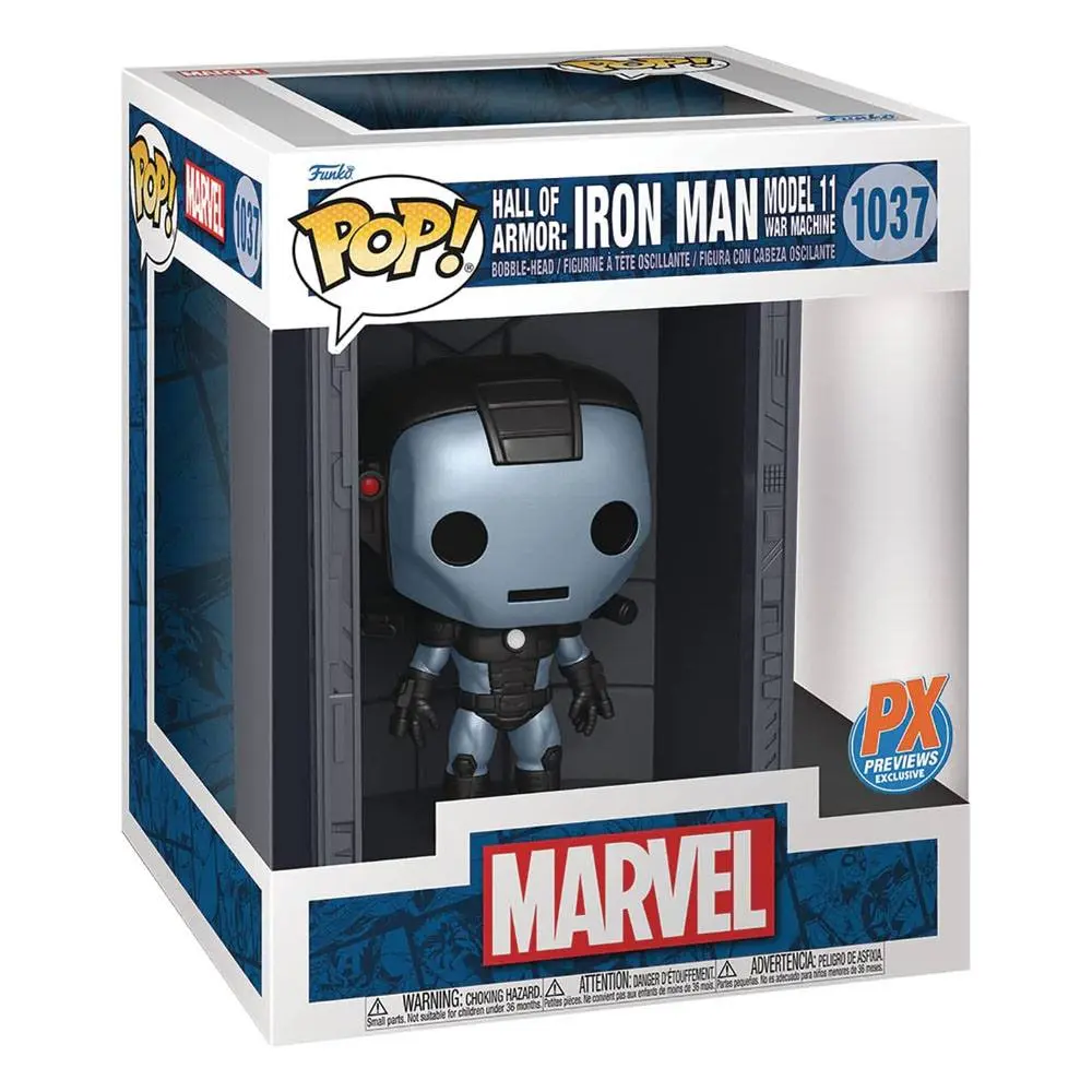 Marvel POP! Figurina Deluxe Vinil Sala Armurilor Iron Man Model 11 War Machine PX Exclusiv 9 cm poza produsului