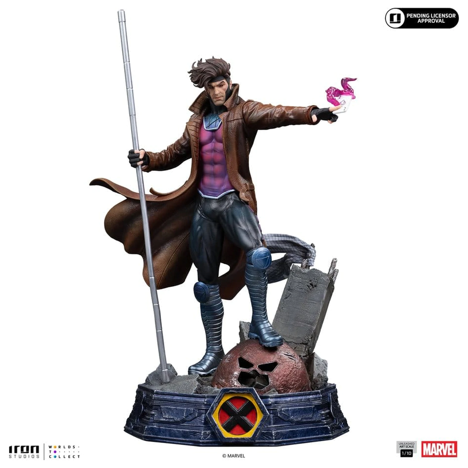 Marvel Gambit Unleashed Art Statuie la Scară 1/10 Gambit poza produsului