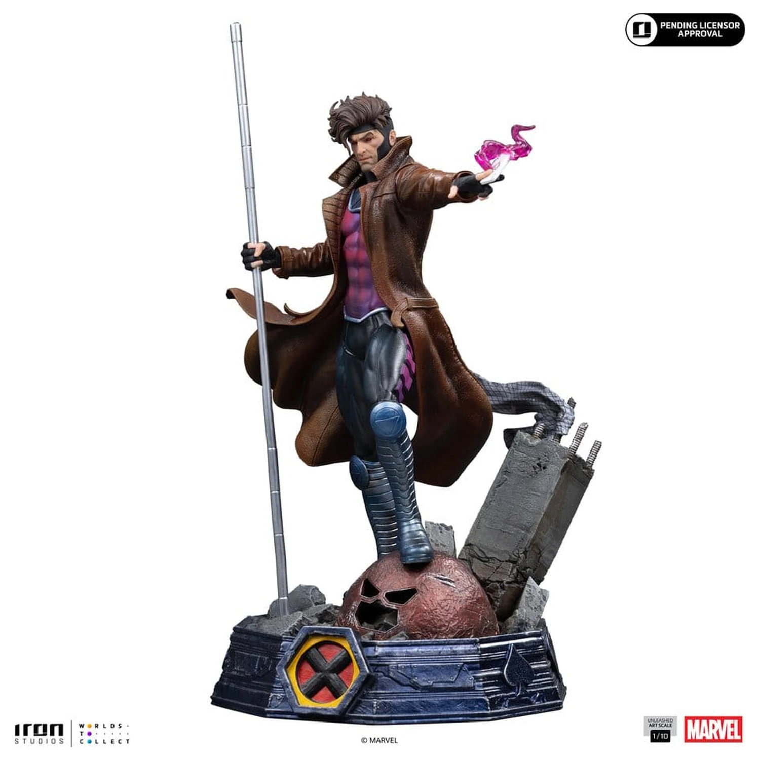 Marvel Gambit Unleashed Art Statuie la Scară 1/10 Gambit poza produsului