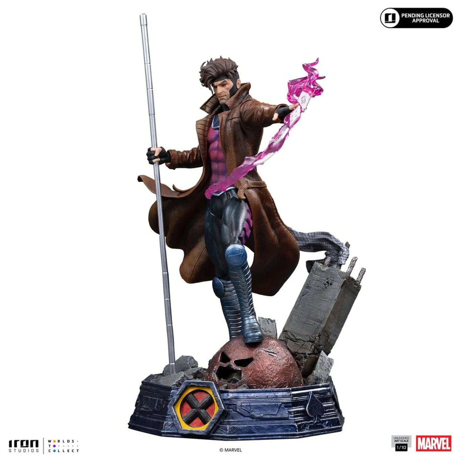 Marvel Gambit Unleashed Art Statuie la Scară 1/10 Gambit poza produsului