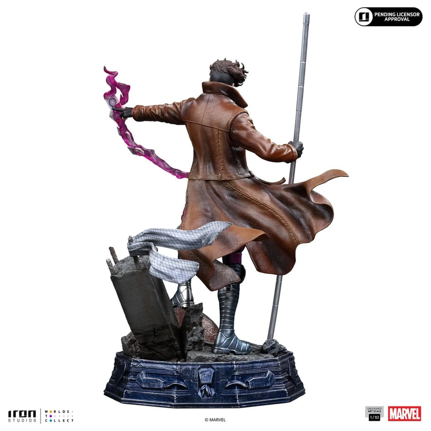 Marvel Gambit Unleashed Art Statuie la Scară 1/10 Gambit poza produsului