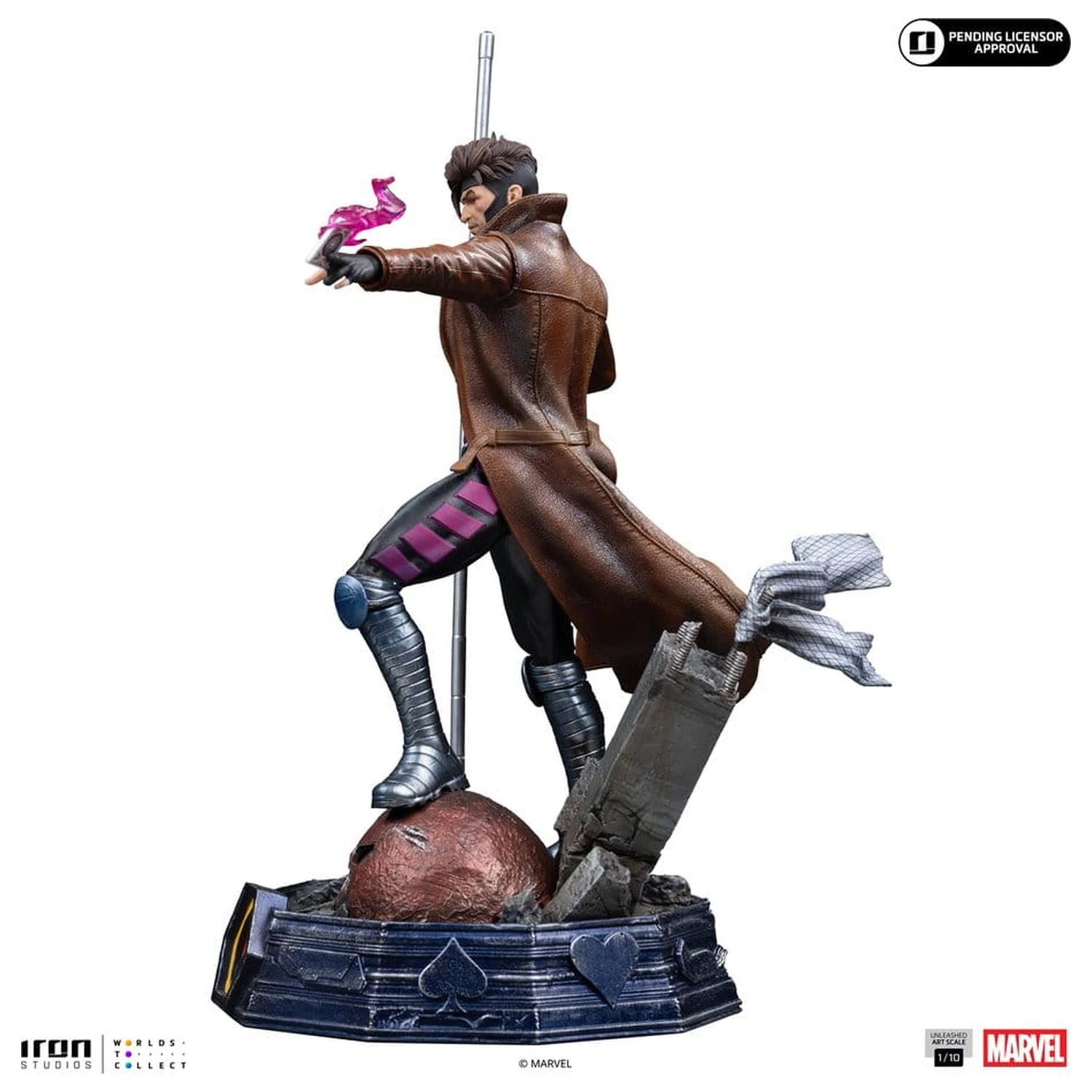 Marvel Gambit Unleashed Art Statuie la Scară 1/10 Gambit poza produsului
