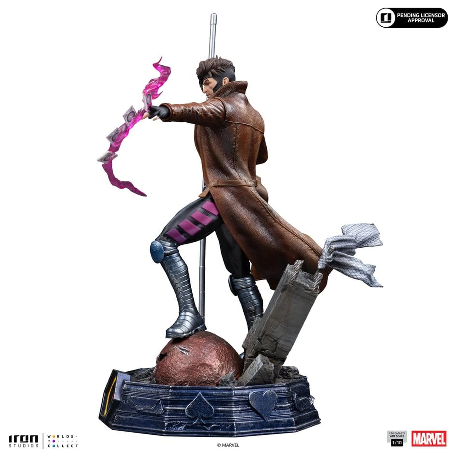 Marvel Gambit Unleashed Art Statuie la Scară 1/10 Gambit poza produsului