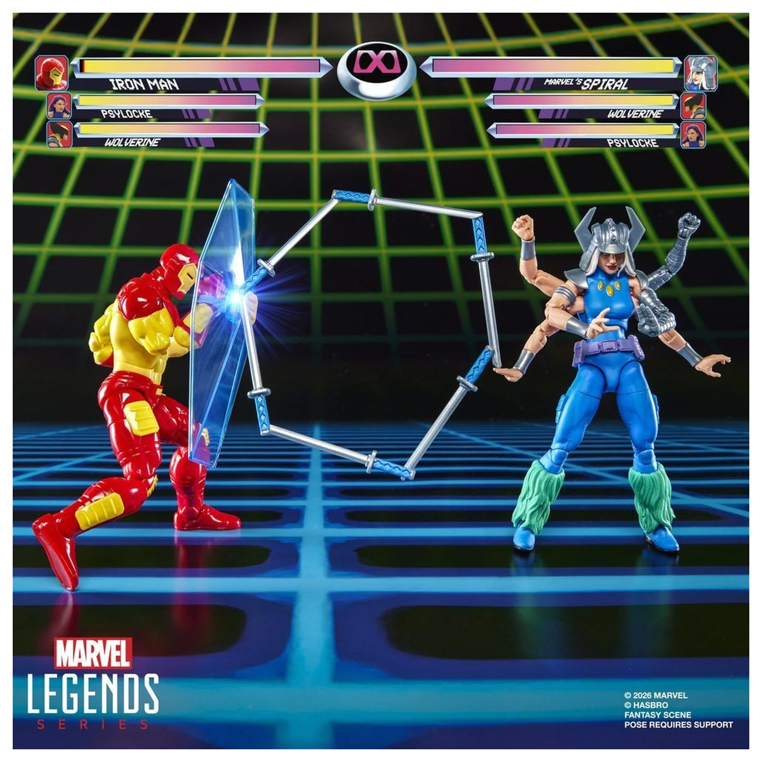 Marvel Games Iron Man Vs Marvels Spiral pack 2 figurine 15cm poza produsului