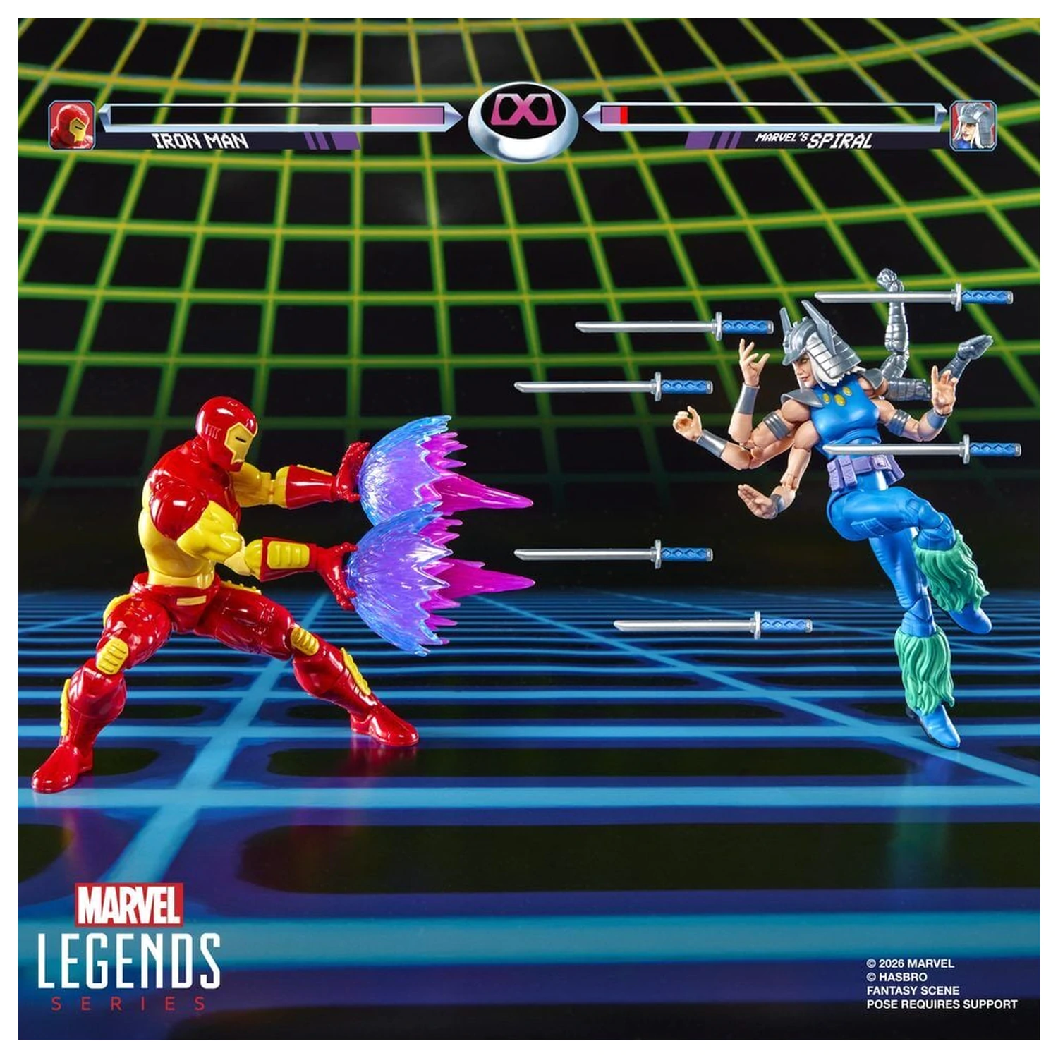 Marvel Games Iron Man Vs Marvels Spiral pack 2 figurine 15cm poza produsului