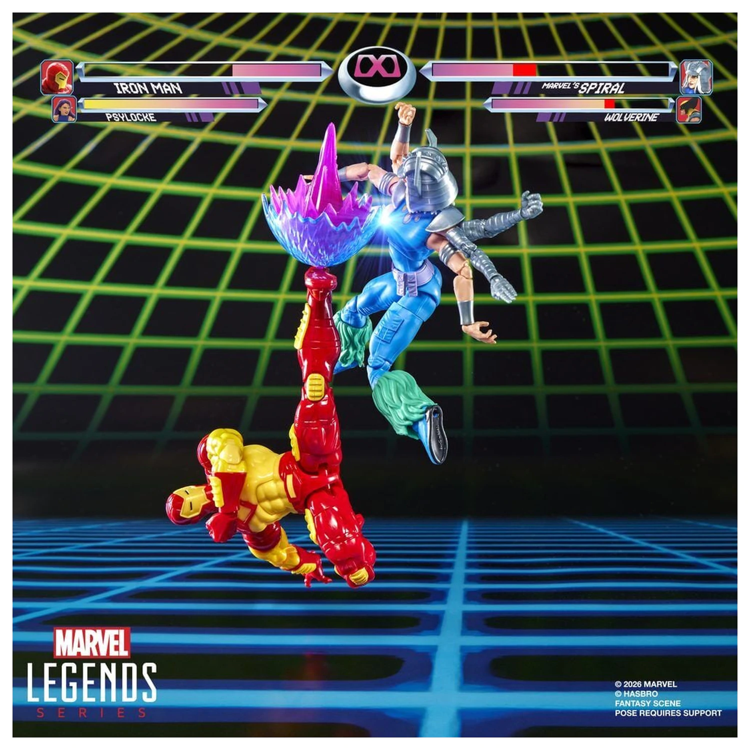 Marvel Games Iron Man Vs Marvels Spiral pack 2 figurine 15cm poza produsului