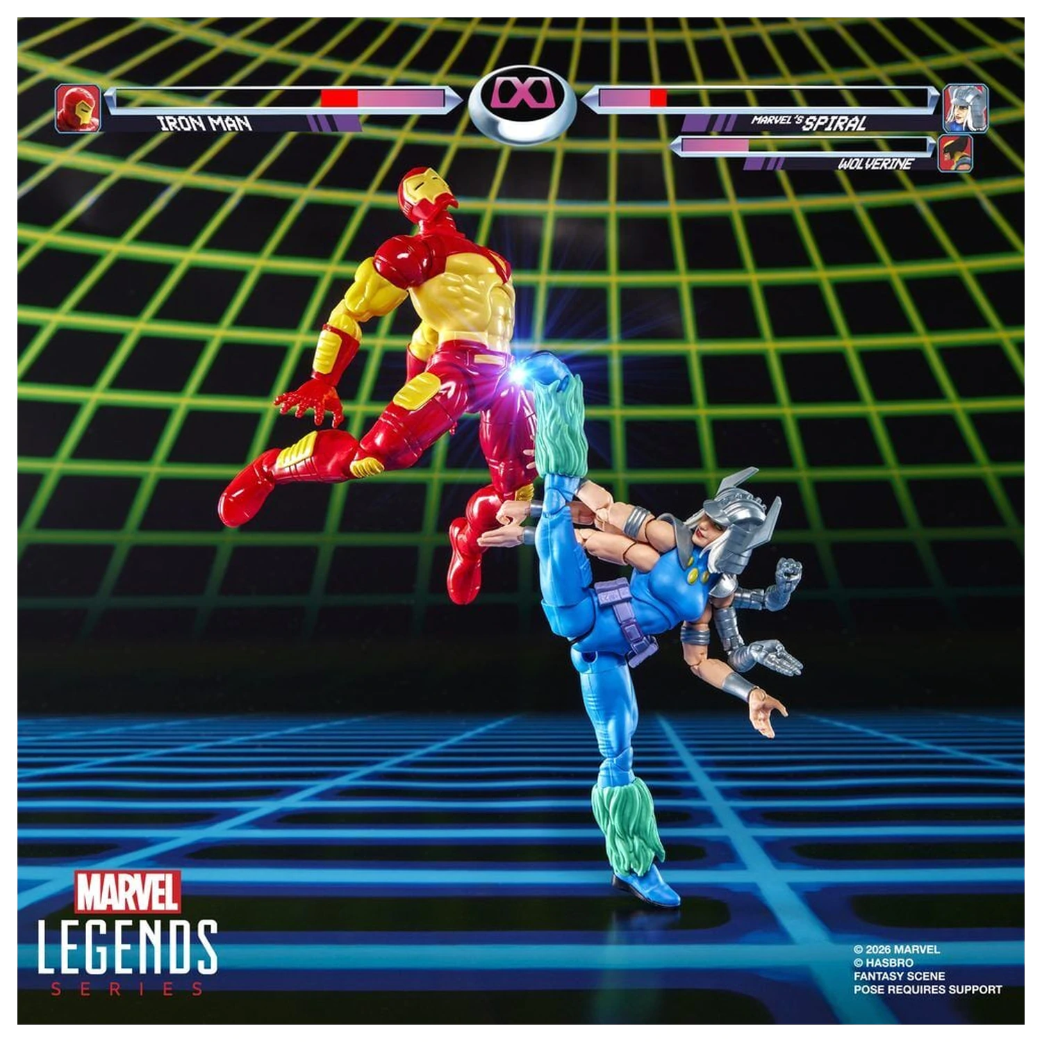 Marvel Games Iron Man Vs Marvels Spiral pack 2 figurine 15cm poza produsului
