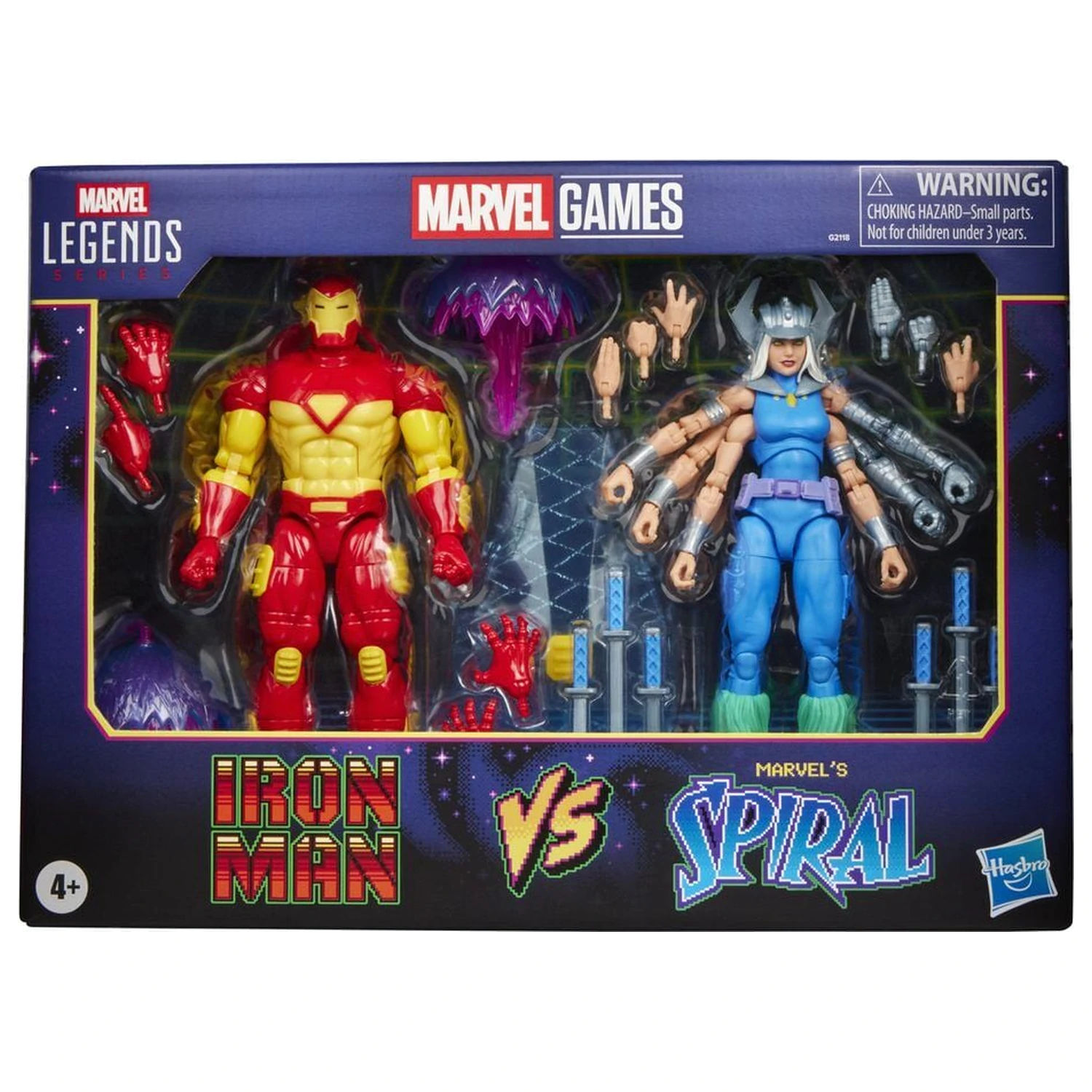 Marvel Games Iron Man Vs Marvels Spiral pack 2 figurine 15cm poza produsului
