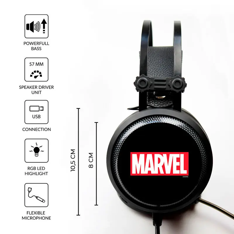 Marvel casti Gaming poza produsului