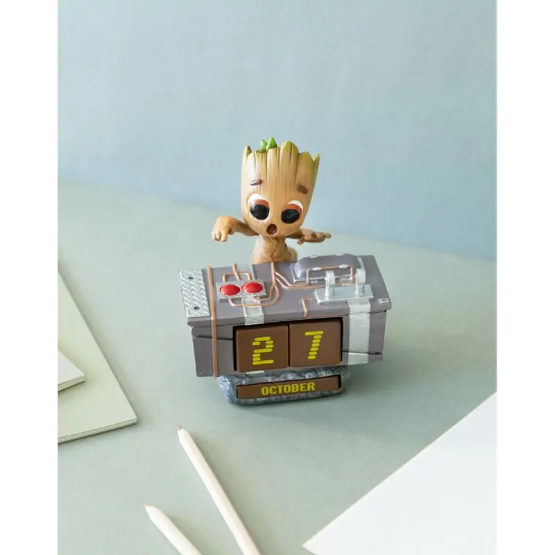 Marvel Guardians of the Galaxy Groot Butonul Morții calendar perpetuu 3D poza produsului