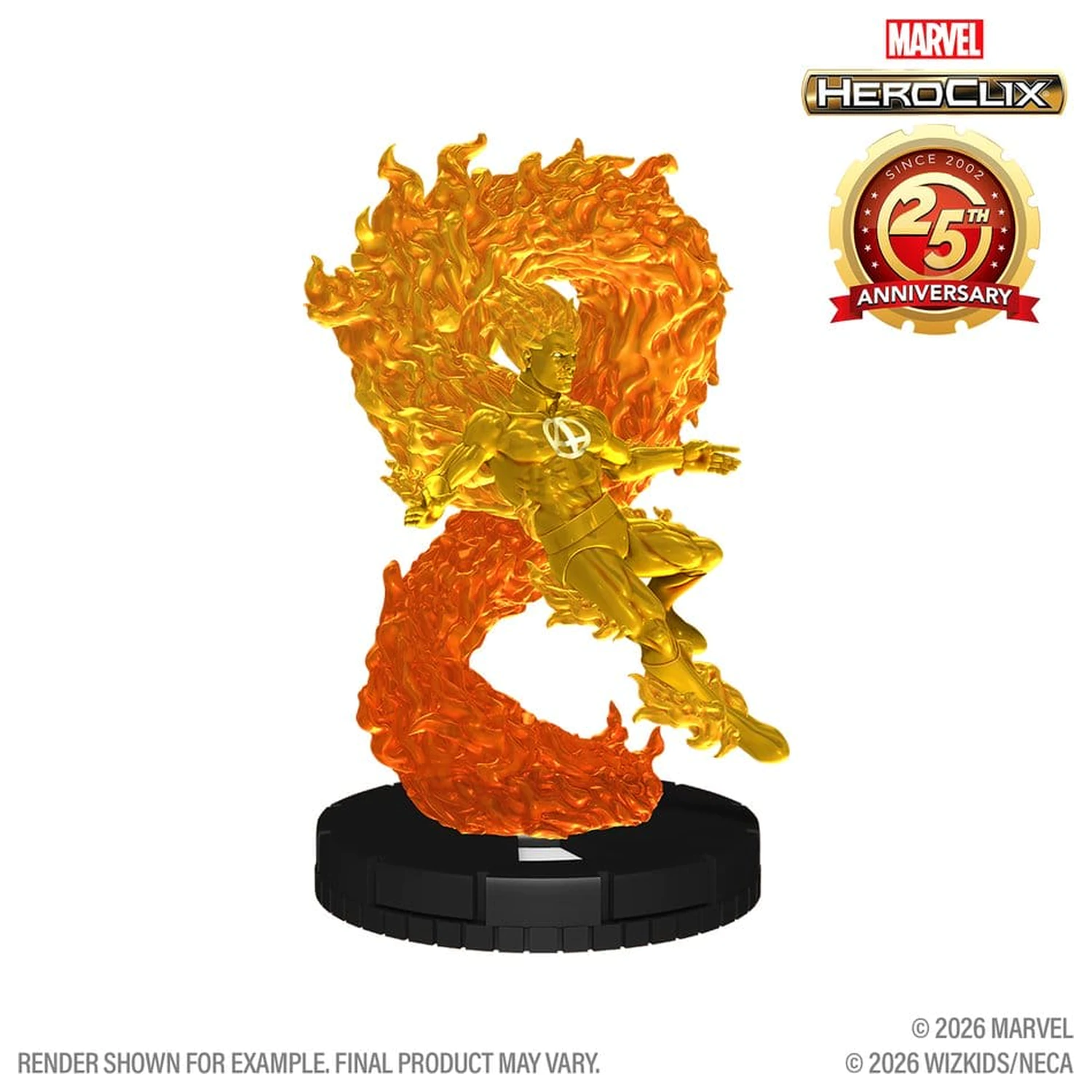 Marvel HeroClix: Figurina 25th Anniversary Human Torch 5 cm poza produsului
