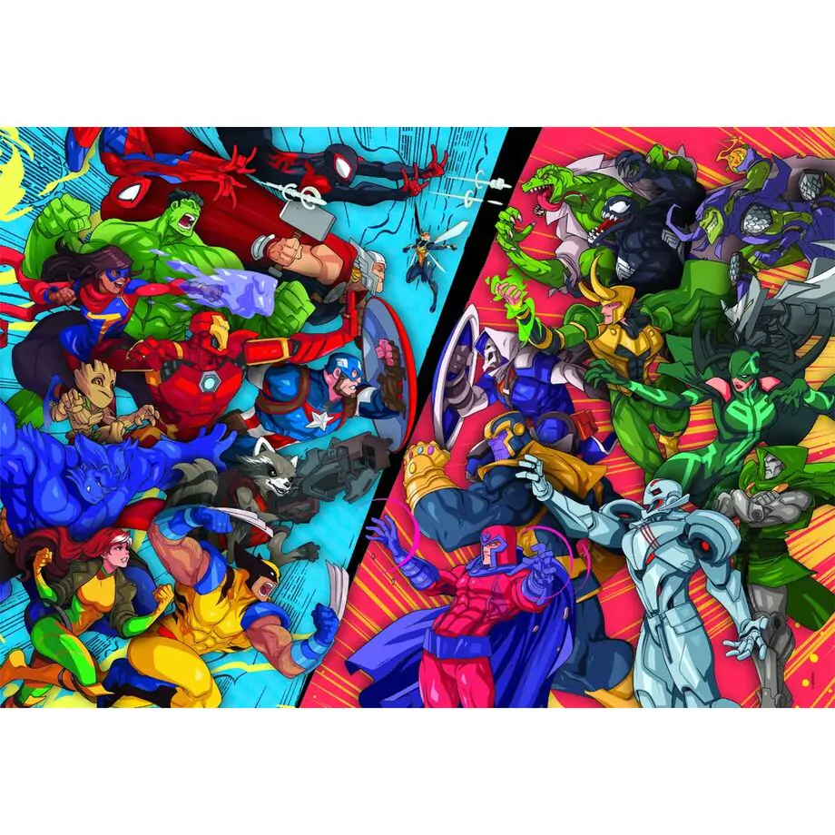 Marvel Heroes vs Villains puzzle 104 piese poza produsului