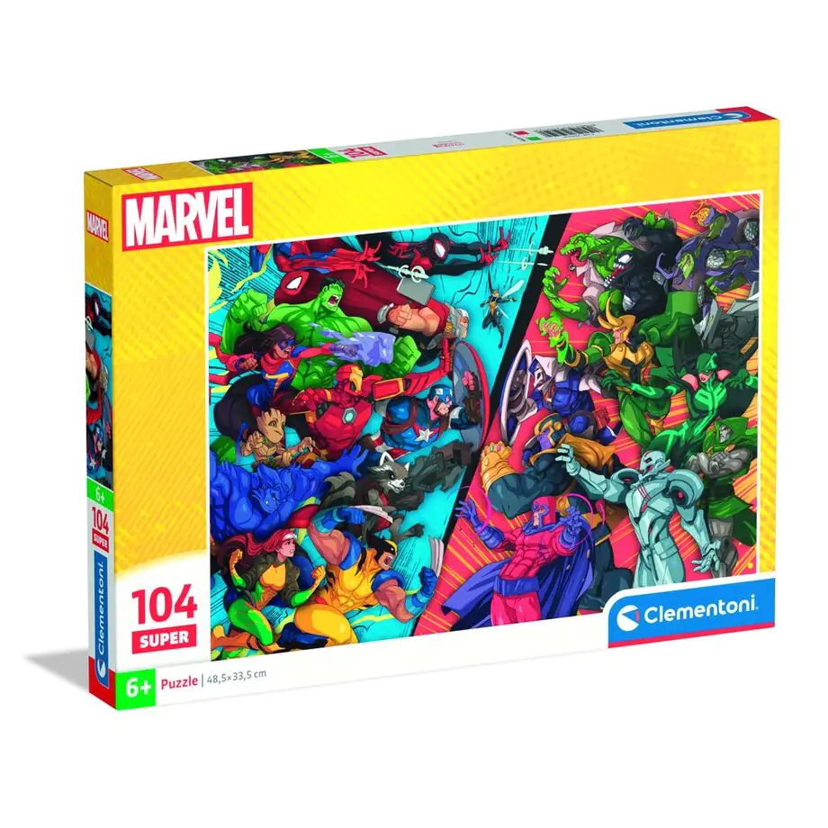 Marvel Heroes vs Villains super puzzle 104 piese poza produsului