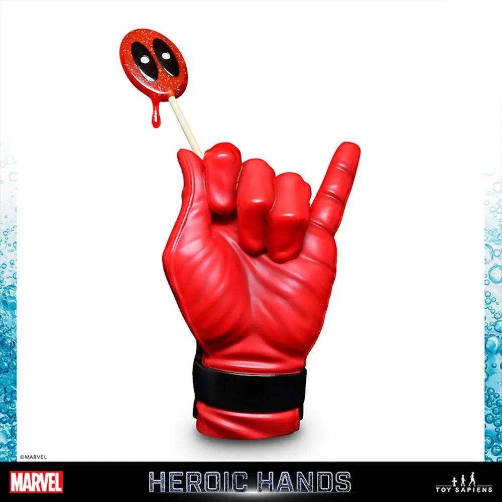 Marvel Heroic Hands Statuie Mărime Naturală #3A Deadpool 25 cm poza produsului