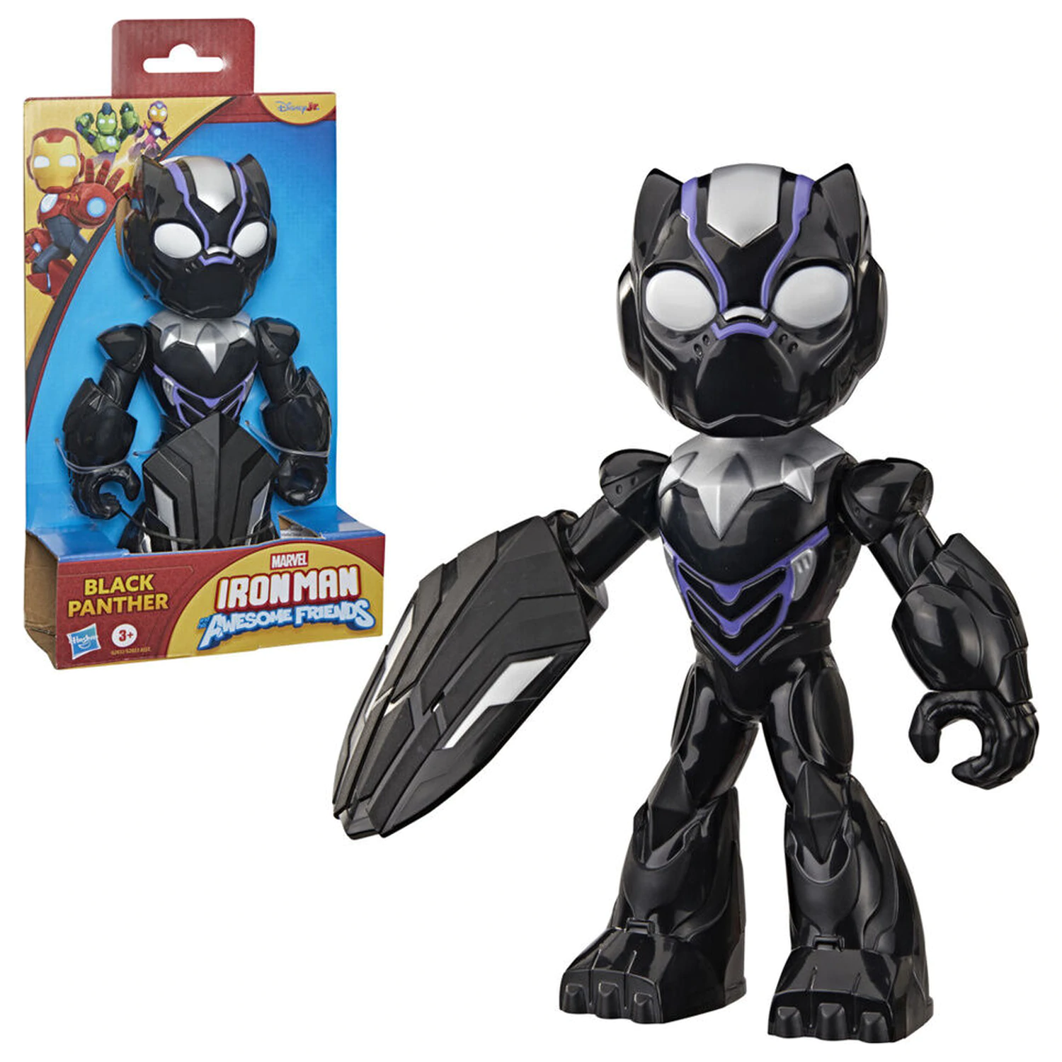 Marvel Iron Man And His Awesome Friends Black Panther figurina 22cm poza produsului