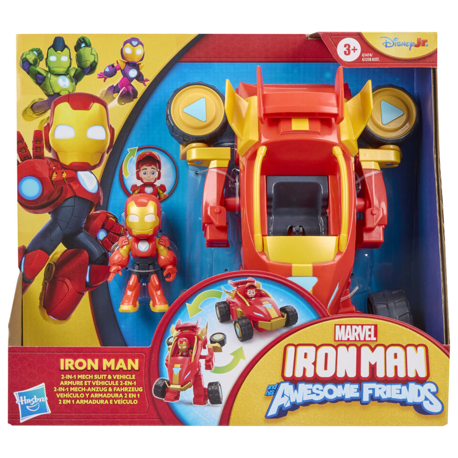 Marvel Iron Man And His Awesome Friends figurina si vehicul poza produsului