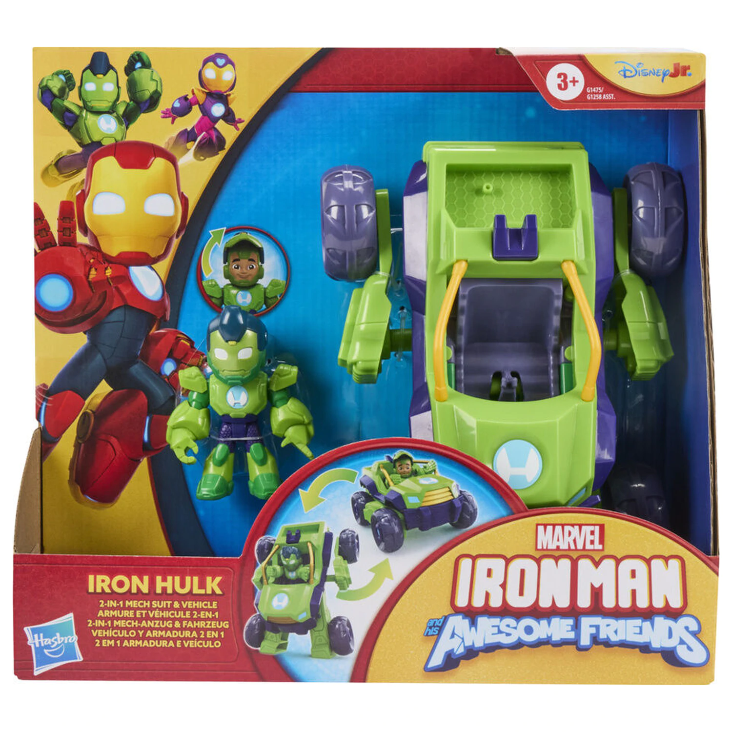 Marvel Iron Man Si prietenii sai minunati Hulk figurina si vehicul poza produsului