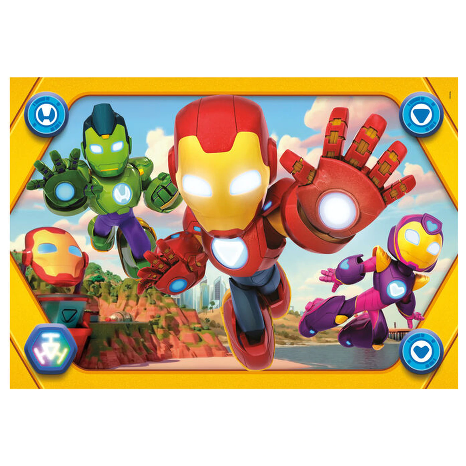 Marvel Iron Man and His Awesome puzzle 104 piese poza produsului