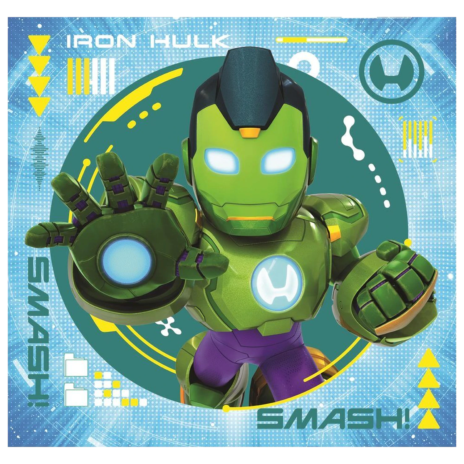 Marvel Iron Man And His Awesome Square puzzle 3x48 piese poza produsului